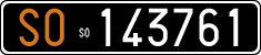 License plate of Italy, Cars (1927 year series)