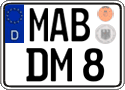 German license plate, Regular plates