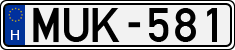 license plates of Hungary, Cars (1990)