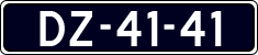 License plate of the Netherlands, Imported oldtimers (cars)