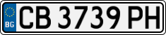 License plate of Bulgaria, Cars
