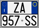 License plate of Italy, Cars (1994 year series)
