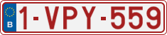 License plate of Belgium, Regular plates (2010)