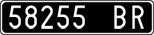 License plate of Italy, Cars (1927 year series)