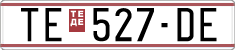 License plate of North Macedonia, Regular plates (1993)