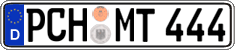 German license plate, Regular plates