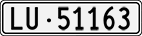 License plate of Switzerland, Cars