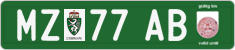 License plate of Austria, Export transit plates