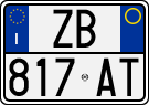 License plate of Italy, Cars (1994 year series)