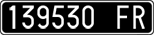 License plate of Italy, Cars (1927 year series)