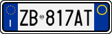 License plate of Italy, Cars (1994 year series)