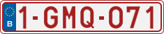 License plate of Belgium, Regular plates (2010)