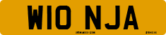 License plate of the United Kingdom, 1983 year system