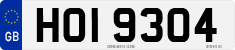 License plate of the United Kingdom, Northern Ireland (1966)
