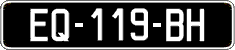 French license plate, SIV (oldtimers)