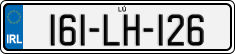 License plate of Ireland, Regular plates