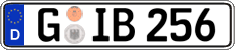 German license plate, Regular plates