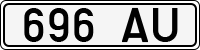 License plate of Estonia, Trailers