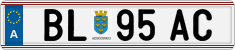 License plate of Austria, Regular plates
