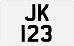 License plate of Hong Kong, AB 1234