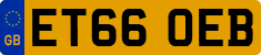 License plate of the United Kingdom, 2001 year system