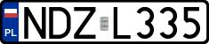 License plates of Poland, Regular car plates