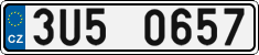 License plate of the Czech Republic, Cars (2001)