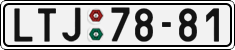 License plate of the Czech Republic, Cars (1960)