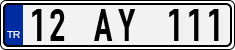License plate of Turkey, Regular plates
