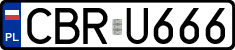 License plates of Poland, Regular car plates