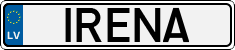 License plate of Latvia, Vanity Plates
