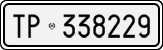 License plate of Italy, Cars (1927 year series)