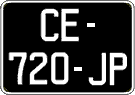 French license plate, SIV (oldtimers)