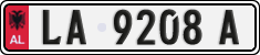 License plate of Albania, Cars (1993)
