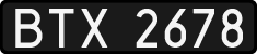 License plates of Poland, 1976 year system