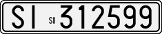License plate of Italy, Cars (1927 year series)