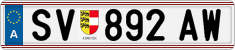 License plate of Austria, Regular plates