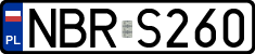 License plates of Poland, Regular car plates