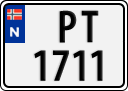 License plate of Norway, Trailers, motorcycles, special vehicles