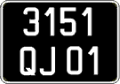 French license plate, FNI