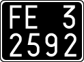 License plate of Italy, Cars (1927 year series)