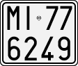License plate of Italy, Motorcycles (1927 year series)