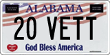 Alabama, Vanity Plates