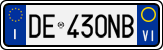License plate of Italy, Cars (1994 year series)