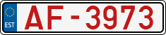 License plate of Estonia, Transit plates