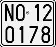 License plate of Italy, Motorcycles (1927 year series)