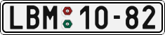 License plate of the Czech Republic, Cars (1960)