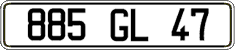French license plate, FNI
