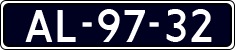 License plate of the Netherlands, Imported oldtimers (cars)