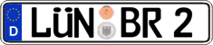 German license plate, Regular plates
